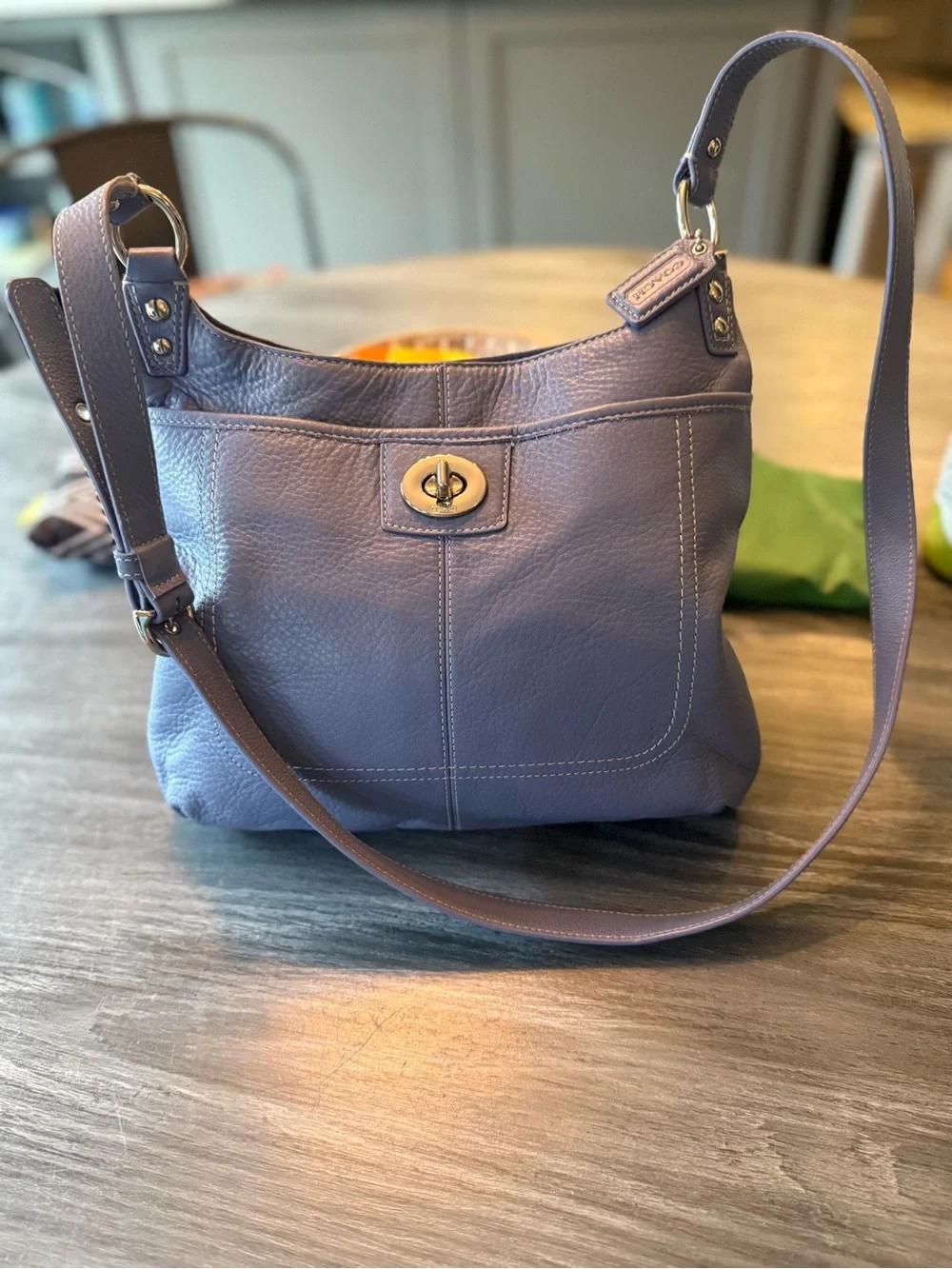 Coach Pebbled Leather Hobo Shoulder /crossbody /Lavender | Excellent Condition 💜